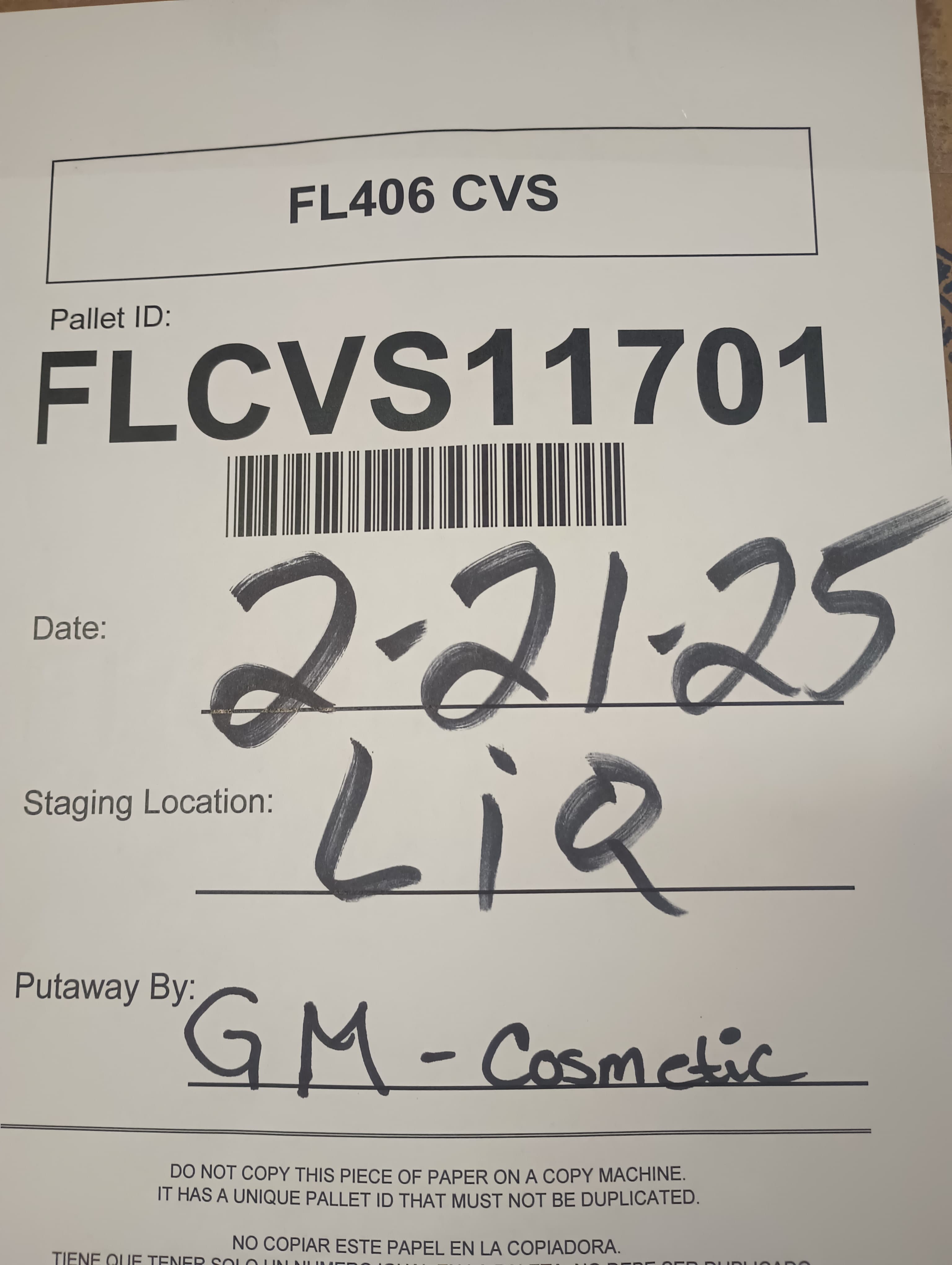 CVS COSMETIC (2012 PCS/Pallet) - Image 3