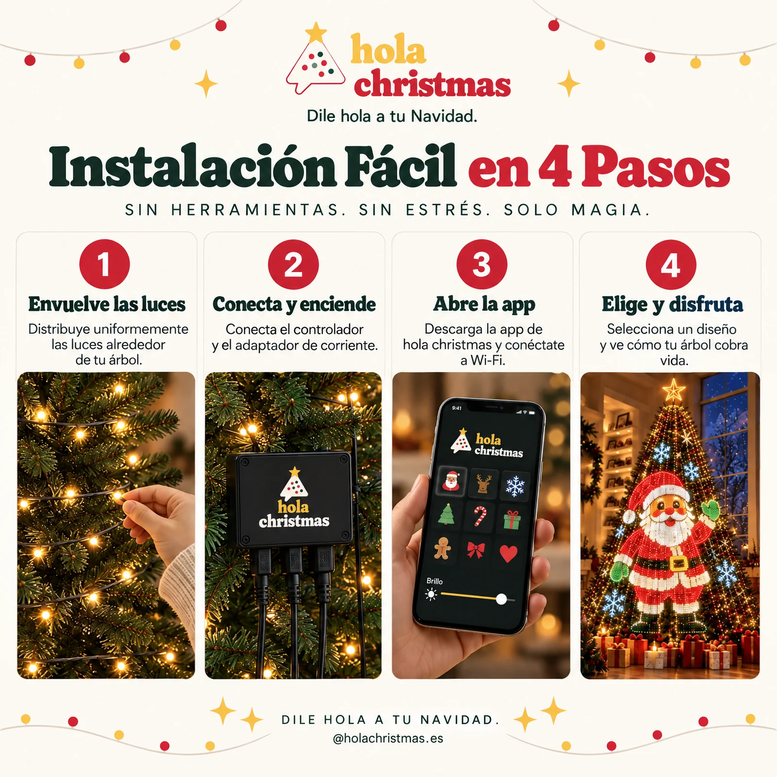 Smart LED Christmas Tree Lights - Image 5