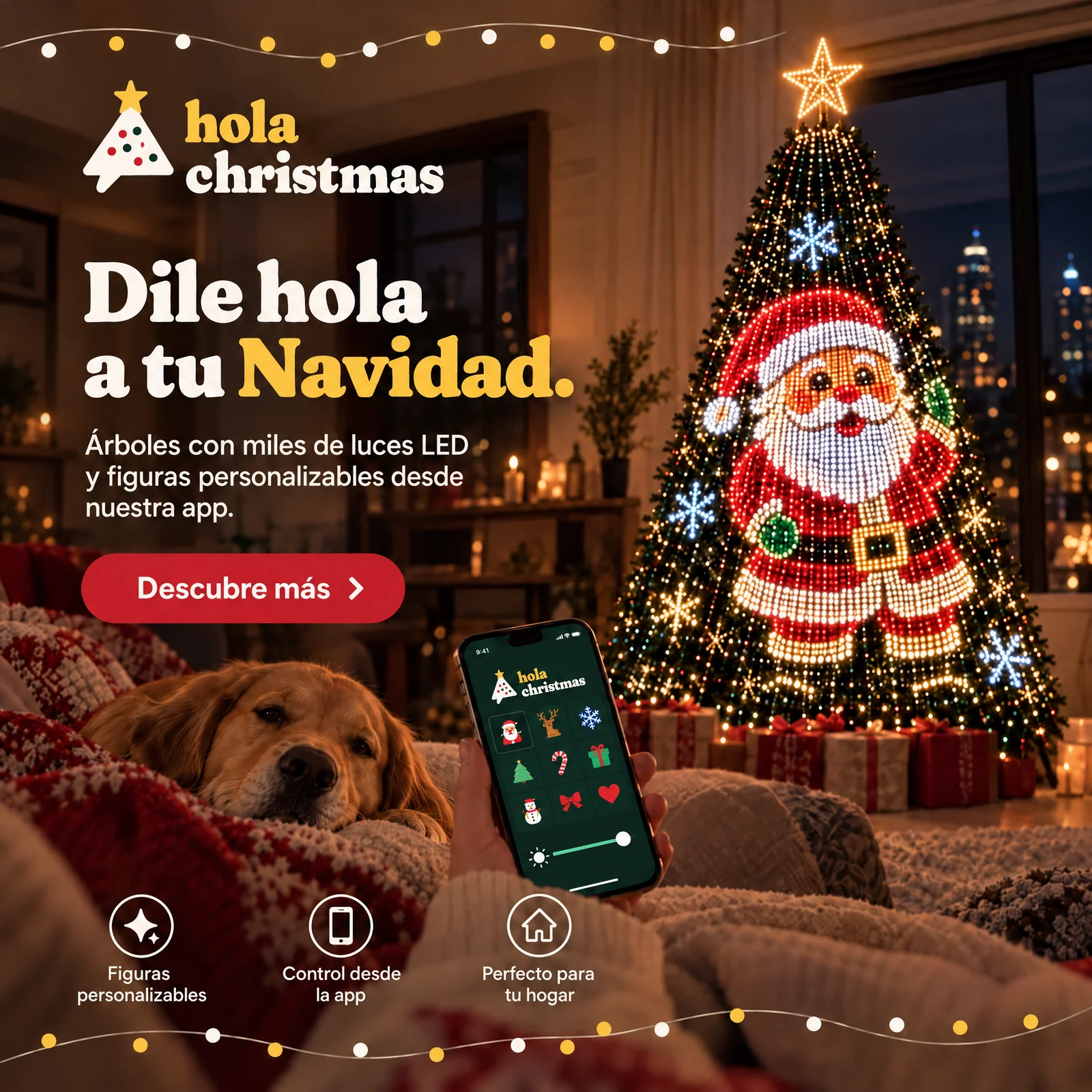 Smart LED Christmas Tree Lights - Image 2