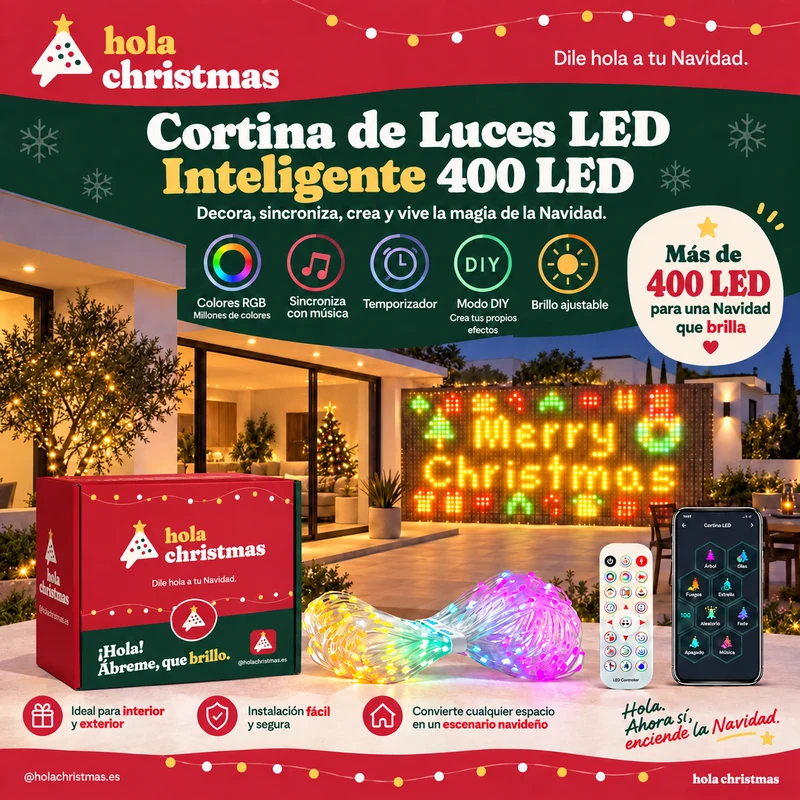Smart LED Curtain Lights for Facades, Balconies and Interiors - Image 2